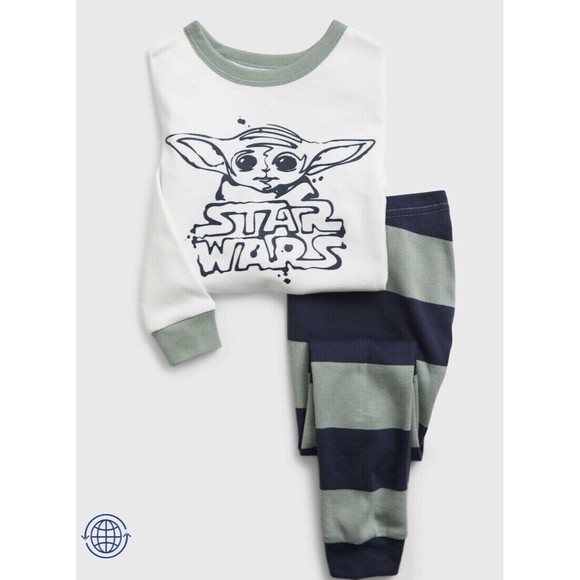 GAP Other - NWT GAP "Star Wars" The Child Baby Yoda Grogu L/S Mandalorian Pajama Set Sz 4 yr